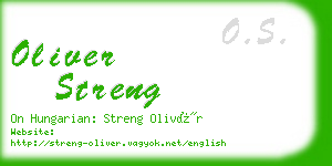 oliver streng business card